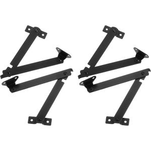 Uxcell 4 Pcs Lid Support Hinge, Rotatable Folding Lift Up Hinge for Furniture Wooden Boxes Jewelry Case Chest Cabinet Cupboard, 7.4"x0.51"