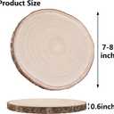 10 Pcs Natural Paulownia Wood Slices 7-8 Inches,Wood Slices for Centerpieces Table Decorations,Unfinished Rounds Wood for Crafts,Wood Slice for Rustic Wedding Decoration Projects