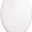 American Standard 5311012.020 Laurel Elongated Wood Toilet Seat with Cover, White