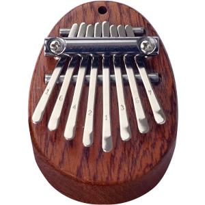 8 Key Mini Kalimba Thumb Piano Solid Wood Finger Piano Portable Marimba with Lanyard, Gift for Kids Adults Beginners