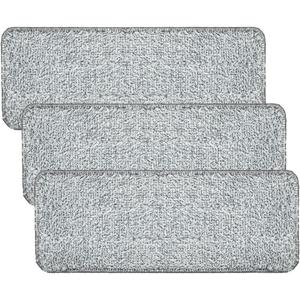 Abaodam Replacement Mop Pads 3pcs for Flat Mop Microfiber Fiber Cleaning Pads Reusable and Easy Floor Cleaning