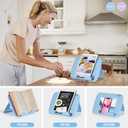 2Pack Book Stand - Waterproof Book Holder, Lightweight, Hands Free (Blue+Purple, 11.82" * 8.26")