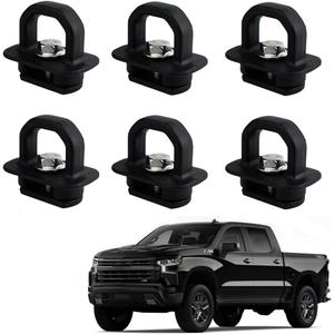 6pcs Tie Down Anchors Truck Bed Side Wall Anchor Fit for 2007-2023 Chevy Silverado/GMC Sierra,2015-2023 Chevy Colorado/GMC Canyon Pick Up Truck Bed Cargo Hooks, DZ97903 (6 Pcs)