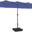 Garden Winds Replacement Canopy Top Cover Compatible with The Phi Villa, Aecojoy, PatioFestival, AbcCanopy, Kozyard, Lokatse A701007300, Pf18259, UB02, KZUM15NAV, PF19302 15 ft Umbrella - RipLock 350 - True Navy