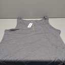 Womens Plus Size Tops Summer Sleeveless Loose Fit Button Down Tanks Top Blouse Shirts, Size 28W