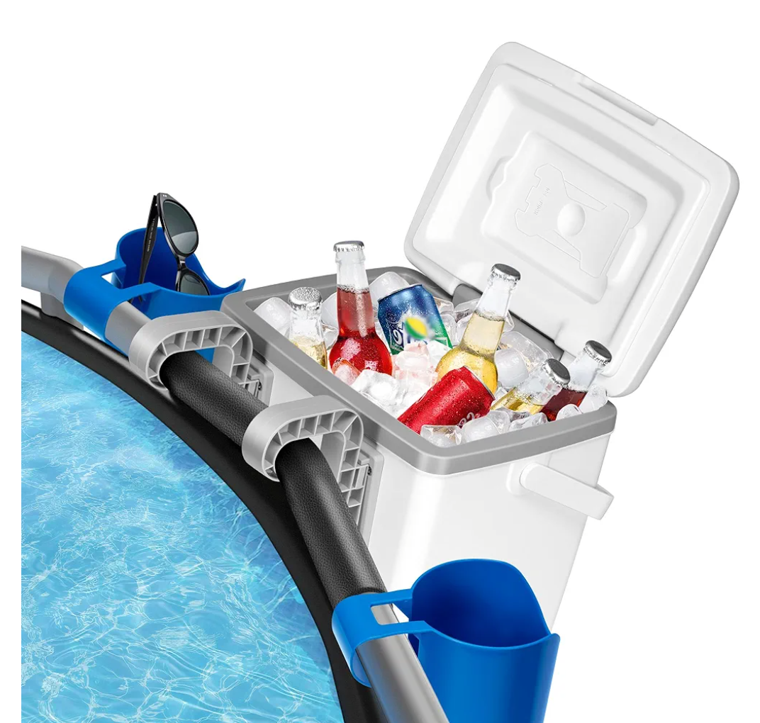 13L Pool Cooler, Insulated Cooler Hard Cooler with Handle, Keeps Drinks Cold Up to 72 Hours, Ice Chest for Soft-Sided Oasis Backyard Above Ground Swimming Pool