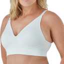 Bali Women's Wireless Bra, Comfort Revolution Modern Seamless Bra, Flex-to-fit Wirefree Bra (White) S