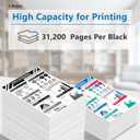 2-Pack IMC3000 IMC3500 Black Toner Cartridge 842251 with Chip Compatible for Ricoh IM C3000 IM C3500 Printer(31,200 Pages)