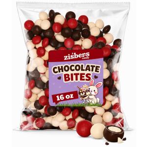 5 x White & Dark Chocolate Candies - Creamy Filled Chocolate Candy Coated Spring Candy - 1 lb Bulk Bag (EXP 12/31/26)