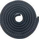 Spiral Wrap Hose Cable Protector - 1.25" OD x 20' Pre-Cut Lengths-Safe Hose Protector to Avoid Wear and Extend Life for Hydraulic Pneumatic Hoses