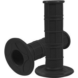 2PCS Non-Slip Rubber Motorcycle Handlebar Grips, Universal Fit for Motorcycle, Dirt Bike, ATV, Powersports Accessories (Black)