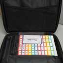 Fireproof Document Box, Hard Case Fireproof File Organizer with Lock and 13 Pocket Accordion File Folder, Portable Safe Box for Home Office Travel to Storage Important Documents Laptop Black