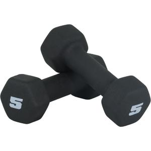 CAP Barbell CAP Barbell Black Neoprene Coated Dumbbell (5 LB)