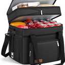MIYCOO Cooler Bag Double Deck - 60 Can Leakproof Insulated Portable Soft Lunch Cooler, Extra Large Expandable Ice Chest Cooler for Beach, Picnic, Camping, Shopping