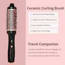 Thermal Brush, Heated Round Brush, Negative lon Heated Curling Brush 1.5 Inch, 3 Temp Settings, Dual Voltage Rose Gold Update Ceramic Tourmaline
