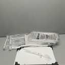 Furologee End Table with Charging Station, Nightstand with Fabric Drawers, Side Tables with USB Ports & Outlets, Night Stand with Storage Shelf & Hooks, for Living Room/Bedroom, White (1 pc)