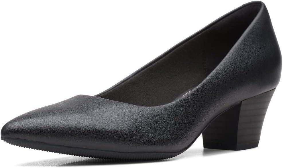 Clarks Women's Teresa Step (6.5, Black Leather)