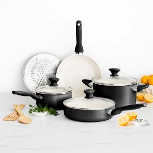 GreenPanRio Ceramic Nonstick 10-piece Cookware Set | Black