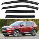 Window Visors Rain Guards for 2021-2025 Nissan Rogue, Out-Channel Window Vent Wind Deflectors Visors Shades for 21-25 Rogue (Not for Nissan Rogue Sport & Select)
