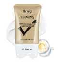 HOYGI Collagen Firming Neck Cream, 2-in-1 Guasha Neck Moisturizer with Double Rollers, Collagen and Hyaluronic Acid, for Saggy Skin, Double Chin, Face Lifting