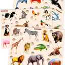 QUOKKA Wooden Puzzles for Toddlers 1-3  3xSET Toddler Puzzles Ages 2-4  Montessori Animal Toy Puzzle for Toddlers 3-5 Year Old  Wood Toy Learning Realistic Animals for Boy and Girl