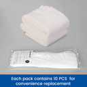 Hand Socks for Splint (Pack of 10) Wrist and Thumb Spica Wrap Liner,Arm Cast Cover Cotton Stockinette Sleeve for Under Brace for Women Men(Medium,3.23x12 inch) (White)