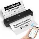 Portable Printer Wireless for Travel, Small Bluetooth Thermal Inkless Printer Support 8.5×11" US Letter Thermal Paper, Mobile Printing for Office, Car, Home, Compatible with iOS, Andorid & Laptop