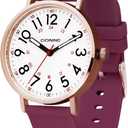 cicininc Nurse Watch for Women,Analog Nursing Watches with 12/24 Hour Military Time,Second Hand