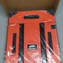 SPACEKEEPER Folding Hand Truck, 500 LB Heavy Duty Luggage Cart, Utility Dolly Platform Cart with 6 Wheels & 2 Elastic Ropes for Luggage, Travel, Moving, Shopping, Office Use, Orange