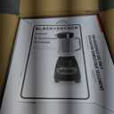 BLACK+DECKER Crush Master Blender, 10-Speeds with Stainless Steel Blades, Black, BL2010BP