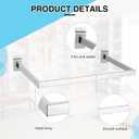 Unittype 4 Pcs U Shaped Hangrail for Slatwall 24 Inch Tubing Hangrail Rectangular Tubing Metal Slat Hanger Wall Accessory for Retail Displays Bracket Clothing Rack Home Use (Silver)