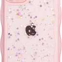 Case for iPhone 11 6.1 Inch,Cute Clear Glitter Sparkle Case for Glamorous Women Girls,Non-Yellowing,Soft Slim TPU Wave Edge - Full Body Shockproof Protection Phone Cover -Pink