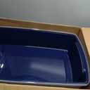 IRIS USA XX-Large Side Entry Cat Litter Box, Open Top Extra Large Litter Box for Big Cats and Multi-Cat Households, High Sided Scatter Shield, Easy to Clean, 30" L x 20" W x 14" H, Navy
