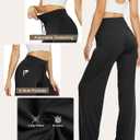 TNNZEET 3 Pack Women's Wide Leg Pants with Pockets - Casual Loose Yoga Trouser Pants Sweatpants Palazzo Lounge Pajama Pants (Black). XL Size