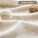 Farmhouse Shower Curtain Linen Beige Button Woven Fabric Country Rustic Western, Pleated Beige Stripe 72" W x 78" L