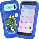 Kids Smart Phone Toys for Boys , 3.97" Touchscreen Dinosaurs Gifts and Toys for Boys Ages 3-12, Children Play Toy Phone with Camera, Game, Music, 8GB CardBlue