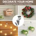 2 x Goabroa Vinyl Siding Hooks, 10 Pack Heavy Duty Siding Hooks for Hanging Outdoor, No-Hole Needed Stainless Steel Clips for Hanging Welcome Signs on Patio