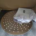 SR SUN RISE Shower System, 12 inch Multifunction Shower Faucet Set, 6 Setting High Pressure Handheld Rain Shower Head Kits, Valve Included - Push Button Diverter,Stainless Steel,Polished Chrome