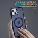 2 x Translucent Matte Camera Kickstand Case for iPhone 13, Compatible with Magsafe, Shockproof Heavy Duty Protective Cover