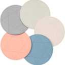 Silicone Trivets for hot Dishes,Set of 5 pcs Non-Slip & Heat Resistant Modern Kicten Hots Pads for Table, Trivets for Hot Dishes & Cookware