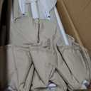 Foldable Playpen 50x50, Foldable Ultra-Portable Baby Playpen, Instantly Deployed in Three Seconds, Safe Baby Playard with Soft Breathable Mesh, Perfect Activity Center for Baby's Play, Beige