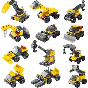 FUN LITTLE TOYS 12PCS Building Blocks Easter Eggs for Easter Egg Hunt Easter Basket Stuffers for Kids