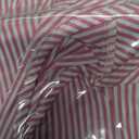 Avanova Women Tie Front Tank Tops Striped Peplum Blouse Pink, Large