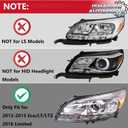 Headlights Assembly for 2013-2015 Chevy Malibu, 2016 Malibu Limited