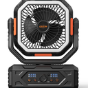 OGERY F11 Quiet High Velocity Large Battery Powered Fan with Fast Charging