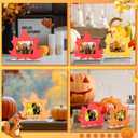 Amyhill 6 Pcs Fall DIY Picture Frames Thanksgiving Day Craft Wooden Maple Leaf Photo Frames Autumn Gifts for Friends DIY Maple Leaf Shaped Unfinished Wooden Photo Autumn Party Event Decorations