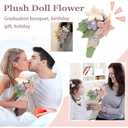 Cute Flower Plush Doll Stuffed Plant Plushie Decor Home Andbedroom Sweet Gifts for Cute Kawaii Gift for Valentines Day, Birthdays, Graduation, Wife, Girlfriend Mom for Boys and Girls