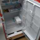 Frigidaire Retro Compact Fridge with Chiller, 3.2 cu ft Countertop Fridge with Built-In Bottle Opener, Compact Refrigerator for Office, Bedroom, Dorm Room or Cabin - 16.5"D x 19"W x 31"H (Red)