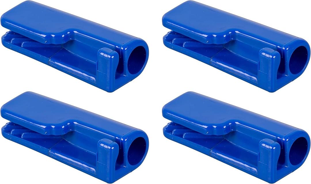 Taylor Made Quick Knot Boat Fender Hangers for 1/4" Line, Heavy-Duty Blue Molded Nylon, 2-1/8" x 1-1/8" x 3/4", 4-Pack - 1098