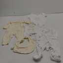 8-Piece Baby Layette Set, Newborn Boy Clothes, Viscose Gender Neutral Baby Gift Sets, Newborn Clothes Girl (3-6 Month, Beige White Angel)